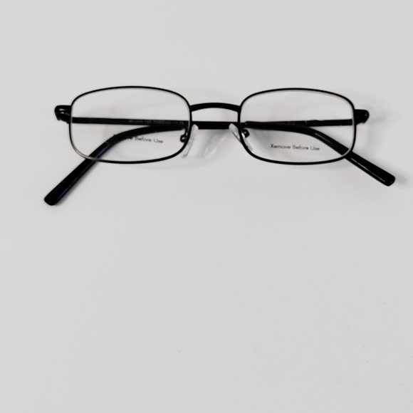 READERS NWT Magnifying Glasses Metal Rectangle Frames Gunmetal Grey 1.25x - Picture 4 of 7